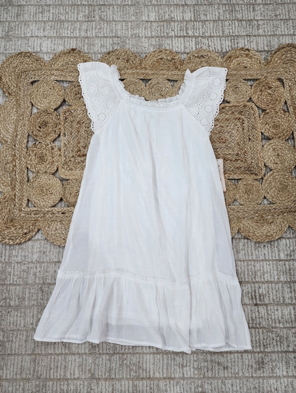 White Womens Boho Dress